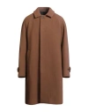 Hevo Hevò Man Coat Brown Size 40 Virgin Wool, Polyamide In Brown