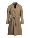 Hevo Hevò Man Coat Camel Size 36 Virgin Wool, Polyamide In Beige