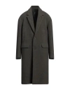 Hevo Hevò Man Coat Midnight Blue Size 40 Pure Virgin Wool Iws, Polyamide In Green