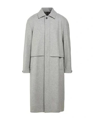 Hevo Hevò Man Coat Grey Size 36 Virgin Wool, Polyamide