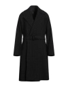 Hevo Hevò Man Coat Grey Size 40 Wool, Polyamide In Blue