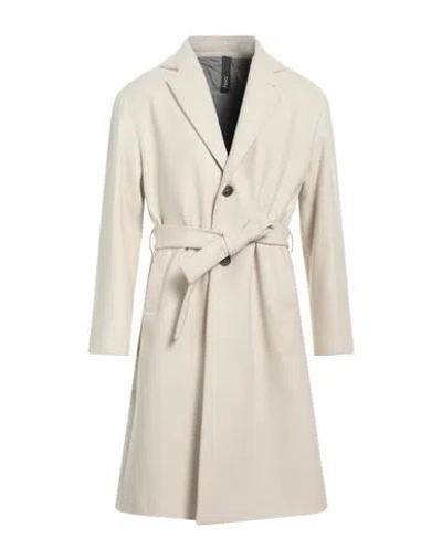 Hevo Hevò Man Coat Ivory Size 38 Virgin Wool, Polyamide In White