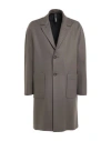 Hevo Hevò Man Coat Lead Size 42 Virgin Wool, Polyamide In Brown