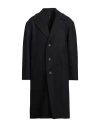 Hevo Hevò Man Coat Midnight Blue Size 40 Virgin Wool, Polyamide