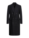 Hevo Hevò Man Coat Midnight Blue Size 40 Pure Virgin Wool Iws, Polyamide In Blue