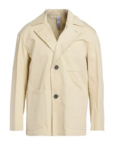 Hevo Hevò Man Jacket Beige Size 38 Cotton In Sand