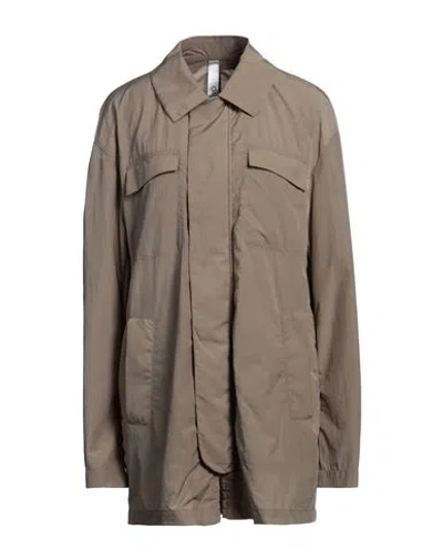 Hevo Hevò Man Jacket Taupe Size 40 Polyester, Cotton In Grey