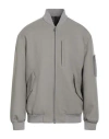 Hevo Hevò Man Jacket Grey Size 44 Polyester, Viscose, Elastic Fibres In Gray