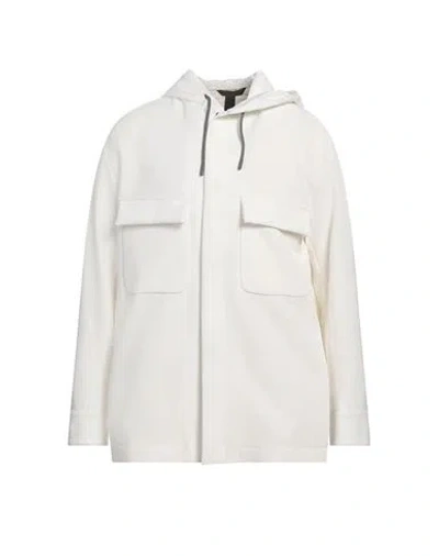 Hevo Hevò Man Jacket Ivory Size 40 Polyester, Elastane In White