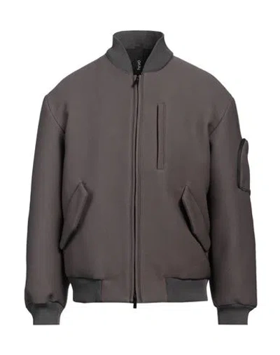 Hevo Hevò Man Jacket Lead Size 38 Polyester, Wool In Grey