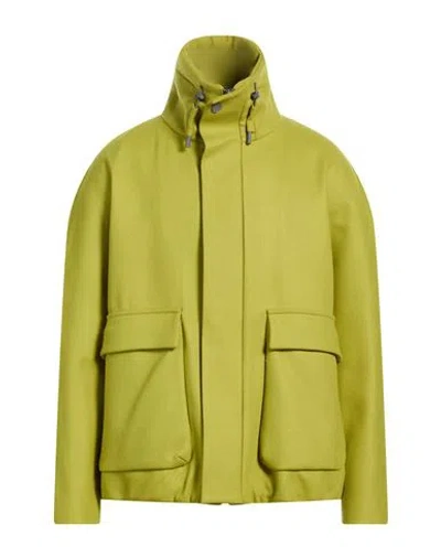 Hevo Hevò Man Jacket Lime Green Size 40 Virgin Wool, Polyamide