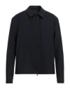 Hevo Hevò Man Jacket Midnight Blue Size 42 Polyester, Viscose, Elastane In Blue