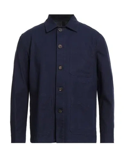 Hevo Hevò Man Jacket Navy Size 38 Cotton In Blue