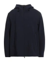 Hevo Hevò Man Jacket Navy Size 40 Polyester, Elastic Fibres In Blue