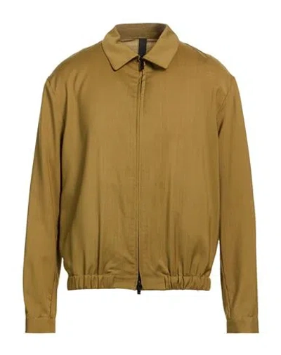Hevo Hevò Man Jacket Sage Green Size 38 Virgin Wool In Brown