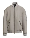Hevo Hevò Man Jacket Sage Green Size 42 Polyester, Viscose, Elastic Fibres In Gray