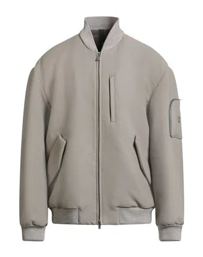 Hevo Hevò Man Jacket Sage Green Size 42 Polyester, Viscose, Elastic Fibres In Gray