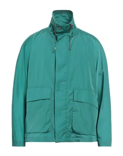 Hevo Hevò Man Jacket Turquoise Size 42 Polyamide In Blue