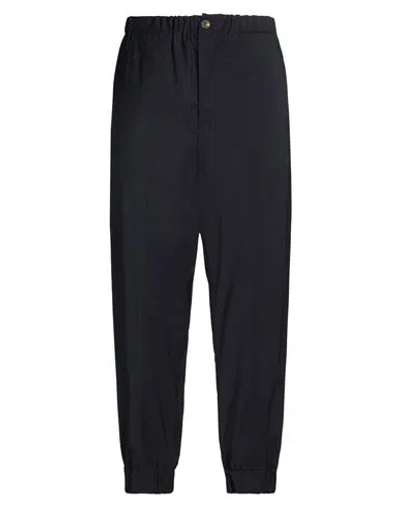 Hevo Hevò Man Pants Midnight Blue Size M Virgin Wool In Black