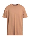 Hevo Hevò Man Sweater Camel Size M Wool, Cotton In Beige