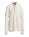 Hevo Hevò Man Sweater Ivory Size M Virgin Wool, Acrylic In White