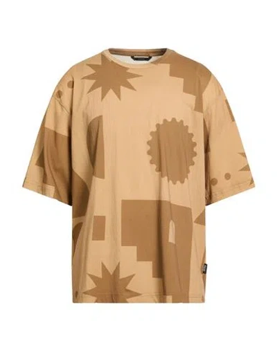 Hevo Hevò Man T-shirt Camel Size L Cotton In Brown