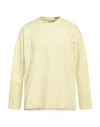 Hevo Hevò Man T-shirt Pastel Yellow Size S Cotton, Polyamide, Elastic Fibres In Yellow