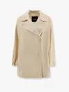 Hevo Manfredonia Nylon Jacket In Beige