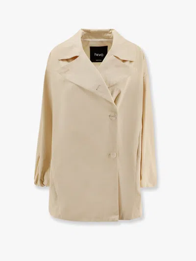 Hevo Manfredonia Nylon Jacket In Beige