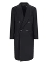 Hevo Hevò Man Coat Midnight Blue Size 40 Pure Virgin Wool Iws, Polyamide In Black