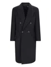 Hevo Hevò Man Coat Midnight Blue Size 40 Pure Virgin Wool Iws, Polyamide In Black  