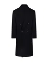 Hevo Hevò Man Coat Midnight Blue Size 40 Pure Virgin Wool Iws, Polyamide In Blue