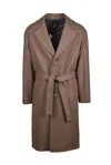 Hevo Unstructured Coat - Brown In Brown