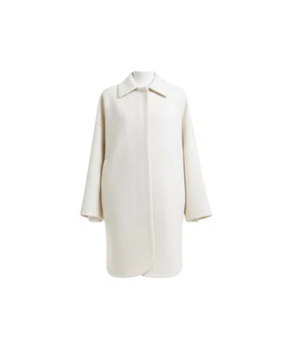 Hevo Monteleone Teddy Coat In White