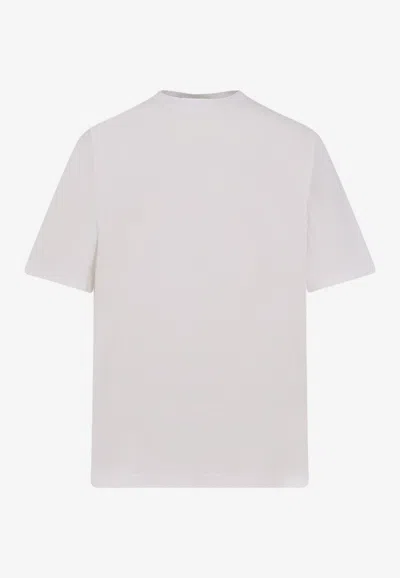 Hevo Mulino Crewneck T-shirt In Neutral