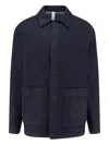 Hevo Castelforte Stretch Denim Jacket In Blue