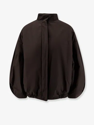 Hevo Porto Selvaggio Cotton Blend Jacket In Brown