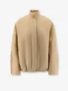 Hevo Porto Selvaggio Virgin Wool Jacket In Neutral