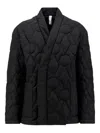 Hevo Faeto Quilted Nylon Down Jacket In Black