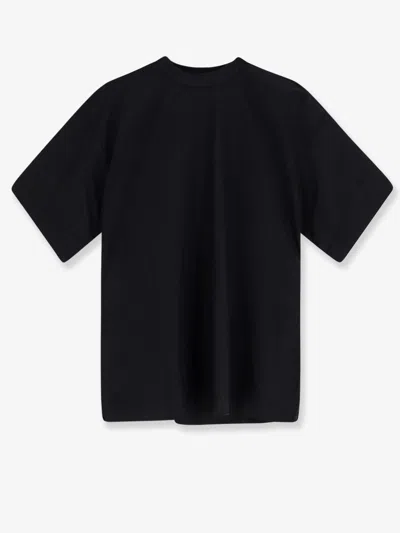Hevo Ripalta Linen And Viscose Blend T-shirt In Black