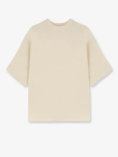 Hevo Ripalta Linen And Viscose Blend T-shirt In Neutral