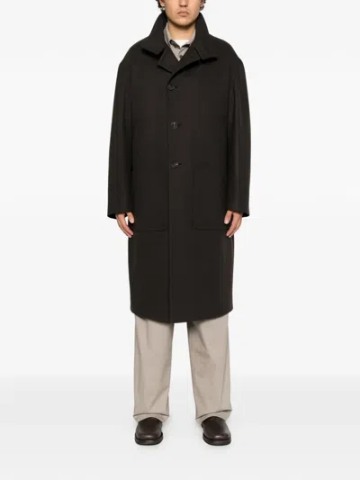 Hevo Savelletri Button-up Coat In 브라운