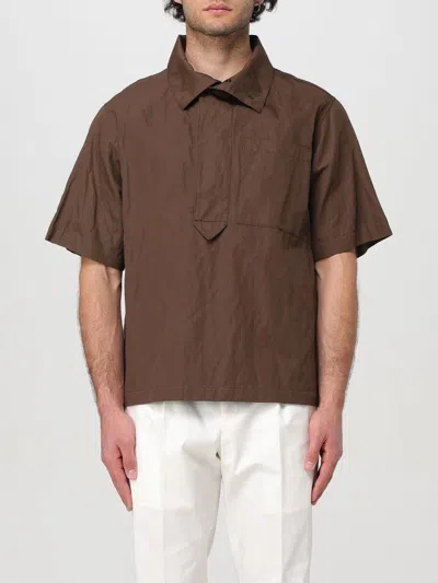 Hevo Shirt  Men Color Brown