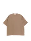 Hevo Shoulder-zip T-shirt In Brown