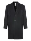Hevo Single-breasted Coat In Black