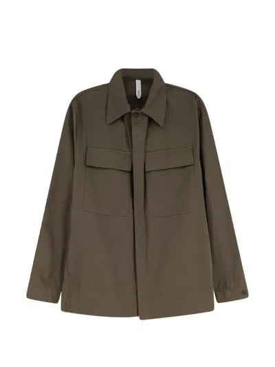 Hevo Specchiolla Patch-pocket Shirt In Green