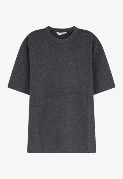 Hevo Spinazzola Wool Knit T-shirt In Gray