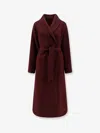 Hevo Sternatia Wool Coat In Purple