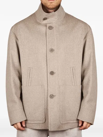 Hevo Tertiveri Coat In Neutrals