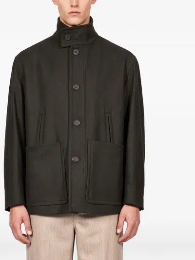 Hevo Tertiveri Single-breasted Coat In Multi